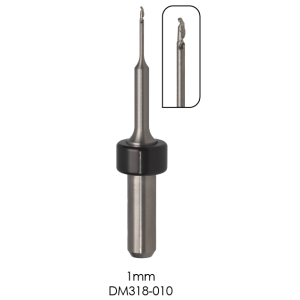 1.0mm Dental Milling Bur For Ivoclar Systems - Uncoated