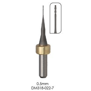 0.5mm Dental Milling Bur For Ivoclar Systems - CVD Diamond Coated