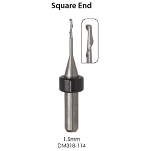 1.5mm Square Dental Milling Bur For Ivoclar Systems - Uncoated